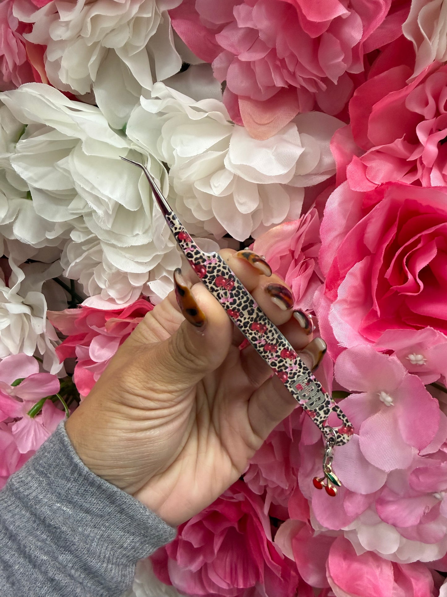 Cherry Cheetah Tweezers
