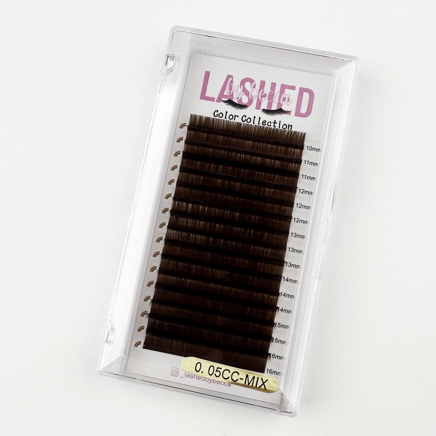 Dark Brown Mix Lash Trays